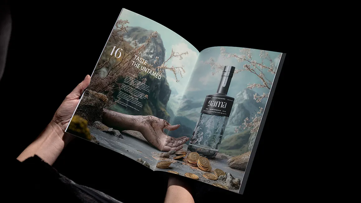 Spread black bottle new hand