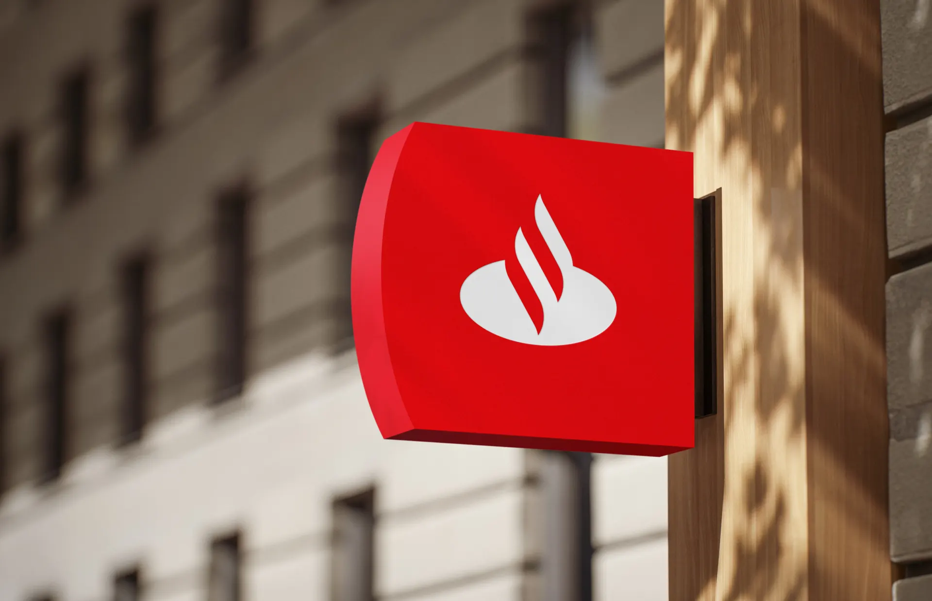 KIND Santander bank signage