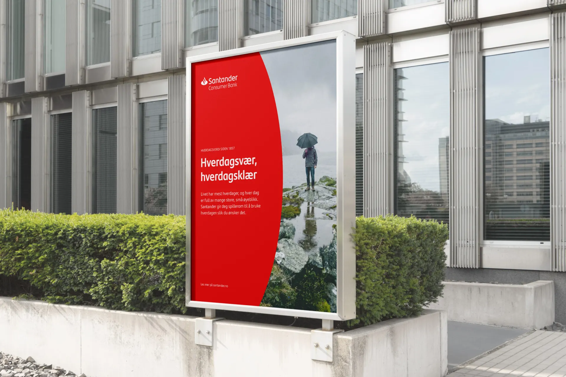 KIND Santander bank poster hverdagsverdi