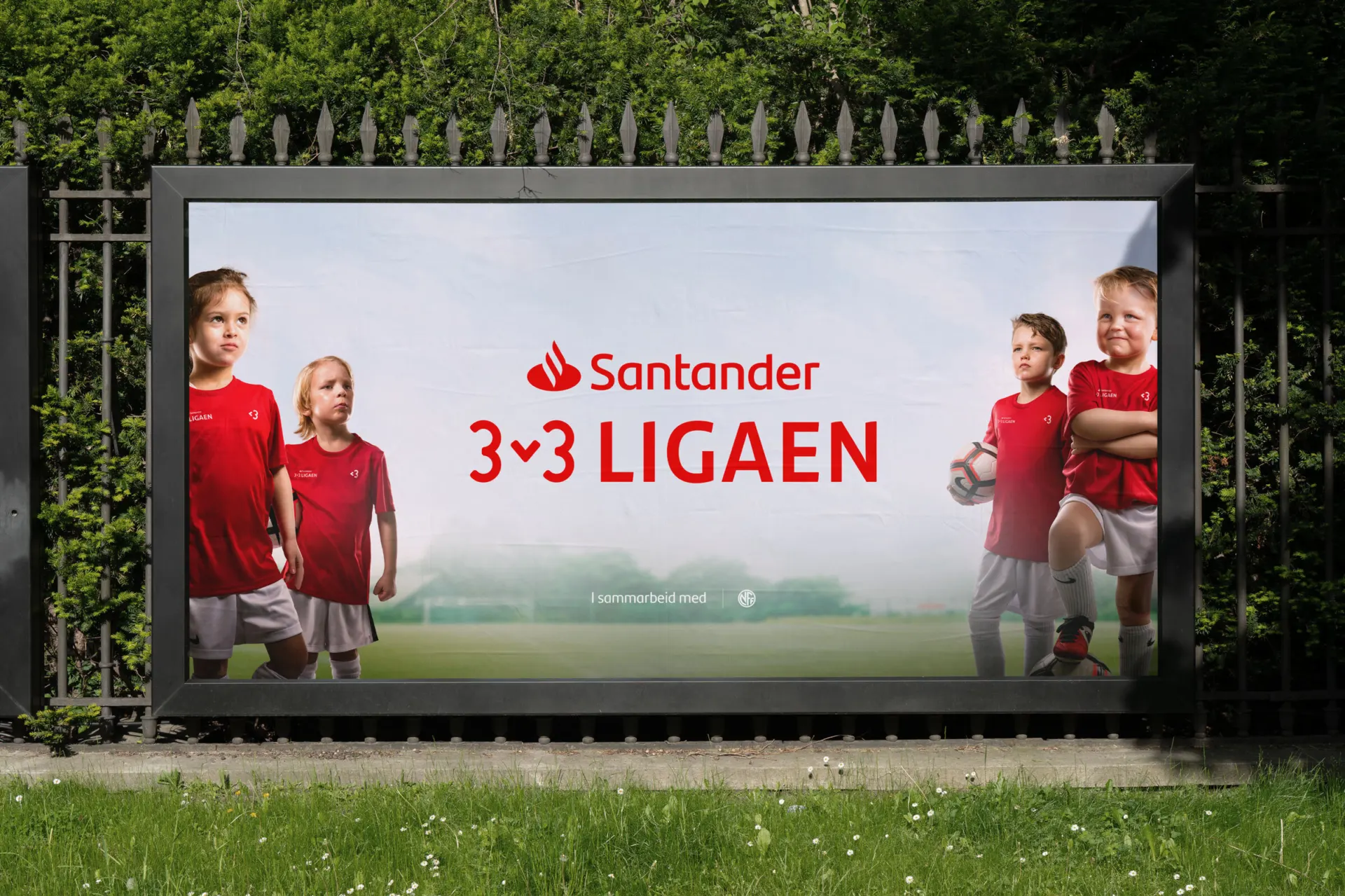 KIND Santander bank billboard 3v3 ligaen