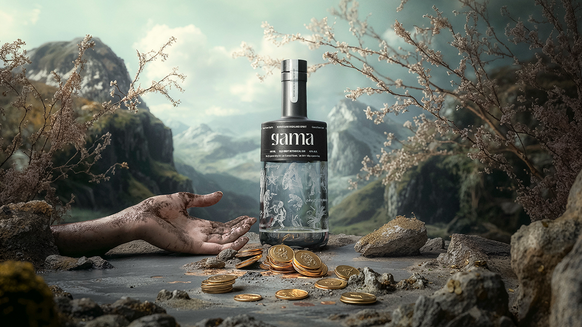 Gama black bottle new hand