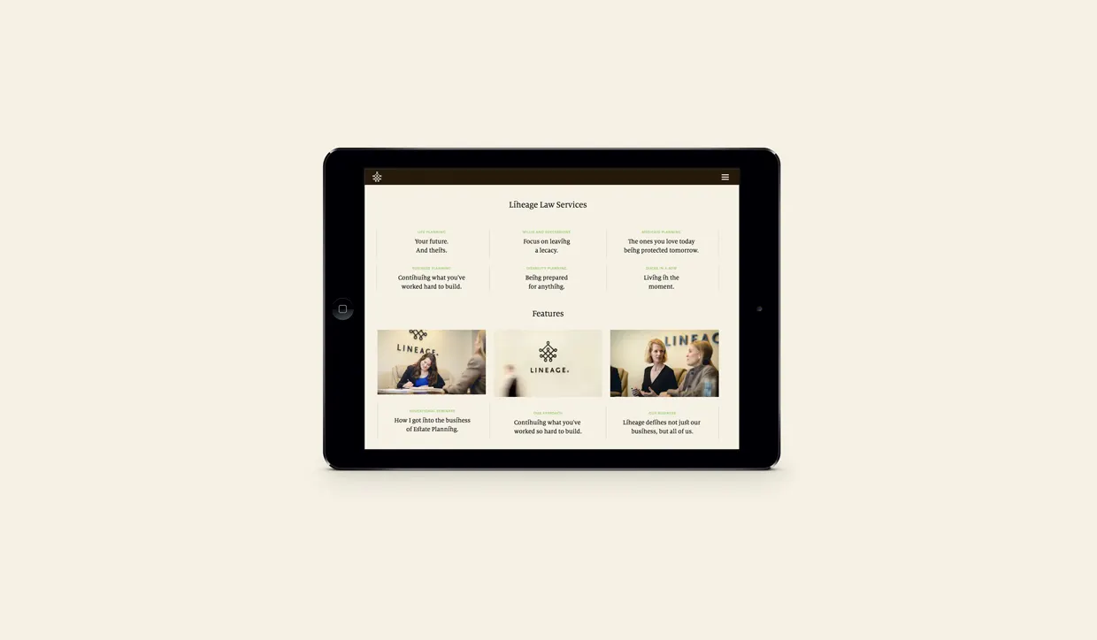 Lineage Ipad Mock 1